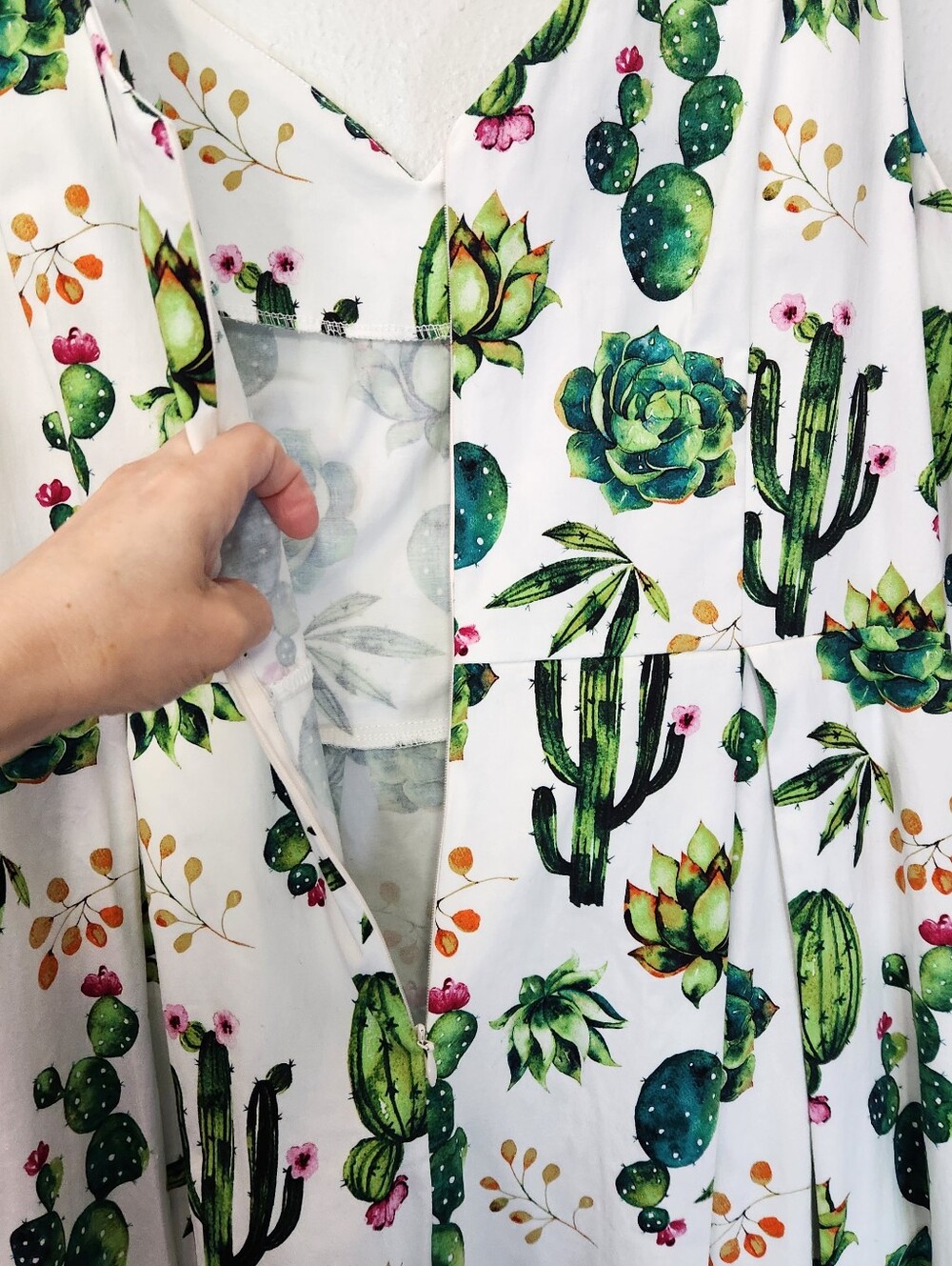 Dashing Darling Succulent A line Dress Size XL - Picture 9 of 10